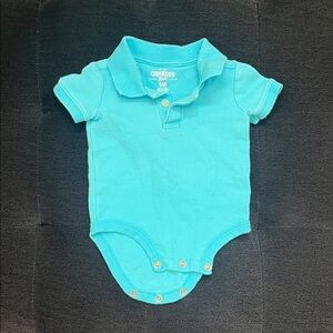 Baby Blue Polo Onesie